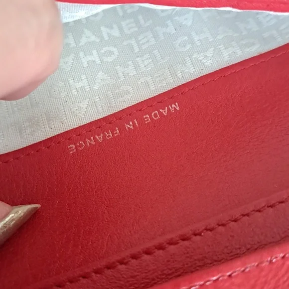 Authentic Vintage Chanel Wallet Checkbook France - Picture 5 of 8